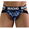 MACHO UNDERWEAR Jockstrap Uomo Macho MX28MA — Lycra ed Elastan, Blu Militare XL