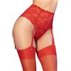 CHILIROSE ACCESORIES Reggicalze e Calze Chilirose CR 4718 — Rosso, Taglia S