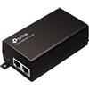 TP-Link TL-POE160S PoE+ Injector IEEE 802.3af/at, 30W Gigabit PoE Injector Adattatore, 2 Porta RJ45 10/100/1000Mbps, Ethernet Gigabit, Plug & Play, Custodia in Metallo Resistente