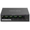 TP-Link Mercusys MS105GP PoE+ Switch 5 Porte Gigabit con 4 PoE+, 30W per Porta PoE, 65W su Tutte le Porte, 802.3af/at, Cassa in Metallo, Durevole e silenzioso, Sdoppiatore Ethernet, Plug&Play