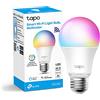 Tapo L530E Lampadina WiFi Intelligente LED Smart Multicolore, E27, Compatibile con Alexa e Google Home, 806 lumen, 9W(Equivalente 60 W), Controllo Remoto tramite APP