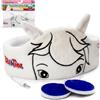 Technaxx Benjamin Blümchen Cuffie ad archetto, Maschera per dormire per bambini con Benjamin l'eroe dei cartoni animati - Morbido pile, Limitazione del volume, Ideale per i viaggi (Grigio)