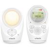 VTech Baby Monitor Audio Digitale DM1211 - Con Tecnologia DECT, Funzione di Interfono, Display del Volume LCD, Sensore di Temperatura, Luce Notturna e Altro - Unità Genitore e Unità Neonato