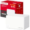 Mercusys TP-Link Halo H80X Mesh Wi-Fi 6 AX3000Mbps Dual-Band, 3 Porte WAN/LAN Gigabit, Coperti fino a 270m2, MU-MIMO, WPA3, Controllo da APP, 1pz