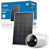 Tapo C460 KIT 4K 8MP Telecamera Pannello Solare con Base Magnetica, Visione Notturna a Colori Starlight, Batteria 10000mAh, Connettività WiFi 5G/2.4G, Rilevamento AI, IP66, Allarme Rapida e Antifurto