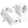 Mercusys TP-Link MP500P KIT Powerline Kit Homeplug AV2 con Presa Fino a 1000Mbps, 1 Porta Gigabit, Plug & Play, Compatibile con Tutti i Router, Tecnologia Powerline