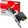 Mercusys TP-Link MA210E Scheda di Rete Gigabit PCIe, Connessione Ethernet RJ45 10/100/1000 Mbps, Wake-on-LAN, Ethernet a Basso Consumo Energetico, Compatibile con Windows 11/10/8.1/8/7, XP e Vista.