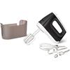 Amazon Basics Mixer manuale elettrico, 6 velocità e funzione turbo, custodia a scatto, 400 watt, Medio, Nero