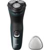 PHILIPS X3052/00 RASOIO X3000 LAME POWERCUT 45MIN/1H - Rasatura Precisa e Confortevole con Tecnologia Wet & Dry