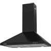Corbero Corberó KURAMATHI760B Campana Decorativa Piramide Nero, 70 cm, Portata 621,71 m3/h, 165 W, 3 velocità, 2 filtri in alluminio, filtro carbonio, efficienza energetica A