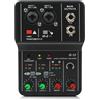 Mixer Audio Da Tavolo A 2 Canali Con Alimentazione +48V CC, Scheda Audio