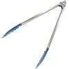 Fackelmann Pinza Multiusos 30cm. Elemental en Acero inoxidable con Palas de polipropileno. 1ud Multiuso 30 cm, Acciaio, Grigio, Blu