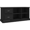vidaXL Tv-meubel 102x35,5x47,5 cm bewerkt hout zwart