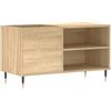 vidaXL Mobile Porta Dischi Rovere Sonoma 85x38x48 cm Legno Multistrato