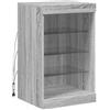 vidaXL Credenza con Luci LED Grigio Sonoma 41x37x67 cm