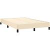vidaXL Giroletto senza Materasso Crema 120x190cm in Tessuto