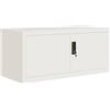 vidaXL Armadio Classificatore Bianco 90x40x40 cm in Acciaio