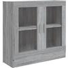 vidaXL Mobile Vetrina Grigio Sonoma 82,5x30,5x80 cm Legno Multistrato