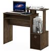 Furinno Econ Multipurpose Home Office Scrivania per Computer, Legno, Marrone (Columbia Walnut/Dark Brown), 40 x 100.08 x 86.61 cm