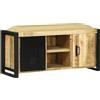 vidaXL Bank Kast Bruin 100 x 35 x 50 cm Massief mangohout