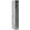 vidaXL Armadio Grigio Cemento 30x50x200 cm in Legno Multistrato