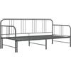 vidaXL Telaio Divano Letto Estraibile Grigio in Metallo 90x200 cm