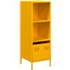 vidaXL Credenza Giallo Senape 35x39x103,5 cm in Acciaio