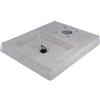 Bel-Fer Base Rettangolare con Vasca in Cemento - Codice 42/BSC/4