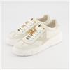 Galieti Sneaker in pelle con inserti e suola 4,5 cm