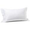 Caleffi Coppia Federe In Raso Di Cotone Raso Rigato CM. 50x80 Hotellerie Tinta Unita Bianco Caleffi