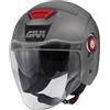 GIVI CASCO JET GIVI 12.5B TITANIO OPACO TAGLIA XL