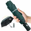 Herreicher Ombrello UV da viaggio automatico - compatto pieghevole portatile protezione UV tascabile leggero ombrello 98cm apertura alare 6 costole 210T copertura UPF50+ per adulti e bambini (Verde)