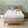 Zinus Topper Materasso 80x190 cm - Spessore 10 cm - Schiuma Cooling Airflow - Traspirante e a Rigidità Media - Certificato OEKO-TEX - Lavabile in Lavatrice
