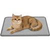 Gimars 2 Pezzi Tappetino Tiragraffi in Sisal Naturale, 50x30cm Protezione Mobili e Divano, Tappeto Graffiatoio Antiscivolo per Parete e Pavimento, Grigio