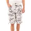Geographical Norway Uomo Cargo Short People - Bianco Camo, S