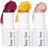 KIMUSE Multi-Stick Fard in Stick per guancia, occhi e labbra, illuminante Viso in Crema, Moisturizer Trucco per il viso: Texture Cremosa e Risultato a Lunga Tenuta