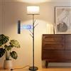 CRLL Lampada da Terra Salotto: Lampada da Lettura LED con APP e Telecomando& Interruttore a Pedale, 12W, 3 Temperature di Colore, Soggiorno,Camera da Letto,Ufficio