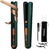 Straxelle Piastra e Arricciacapelli 2 in 1 Senza Fili, 10000mAh Piastra Capelli, Display LED con 4 Temperature (160-220°C), Ioni Negativi Cordless Hair Straightener Senza Fili Ideale per Viaggio (Verde Scuro)
