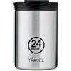 24Bottles Travel Tumbler - Tazza Termica da Viaggio, Caffe, Te, Bevande Acciaio Inox, 350 ml, Termos Caffè 100% Ermetico, 6hHot/24hCold, Borraccia Termica Mug, Design Italiano, Brushed Steel