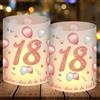 Epokus 12 Lanterne decorative per 18 anni, Decorazioni da tavola per 18 anni Buon compleanno, deco anniversaire 18 ans Femme Homme pour Lumières de thé et Bougies