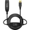 deleyCON 15m cavo USB 3.0 attivo estensione attiva con 2 amplificatori di segnale USB3.0 ripetitore cavo di estensione PC computer stampante scanner