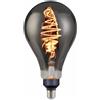 Nordlux Lampadina grande Nordlux Spiral Deco E27 8,5 W e 7 W dimmerabile, Variante: Ø 160 x 290 mm, 8,5 W, 200 lm, 1800 K, fumé