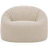 Bananair Pouf sfoderabile in velluto a coste BANANAIR 100 cm beige