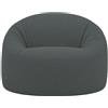 Bananair Pouf sfoderabile in velluto a coste BANANAIR 100 cm grigio