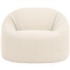 Bananair Pouf sfoderabile in velluto a coste BANANAIR 100 cm bianco