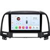 OEM Autoradio con schermo touchscreen, lettore multimediale, compatibile con Hyundai Santa Fe 2 (modelli dal 2006 al 2012), modello QS4 (8 core, 4G, 32G)