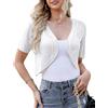 Totatuit Bolero Donna Cardigan Estivo Lavorato a Maglia Corto Coprispalle Primaverile Aperta Senza Bottoni Donna Elegante Moda Fit Elastico Cardigan da Party Autunno