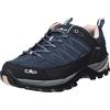 CMP Rigel Low Wmn Trekking Shoes Wp, Scarpe da trekking Donna, Asphalt-Antracite-Rose, 38 EU