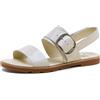 Sorel Donna ELLA III SLINGBACK, comodi sandali piatti in pelle con cinturino alla caviglia per l'estate