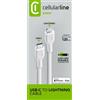 Cellularline - Usbdatac2lmfi1mw Usb Data Cable-usb-c To Lightning-bianco